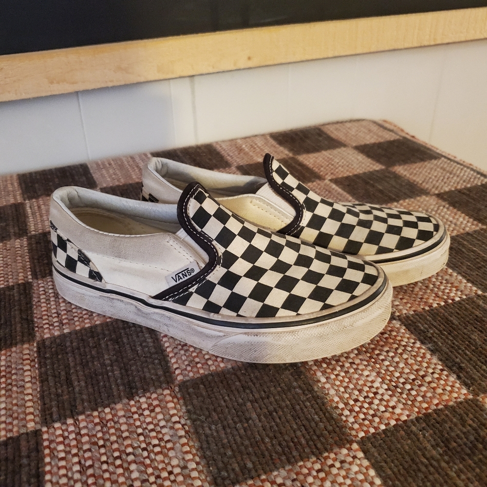 Kids Checkerboard Vans